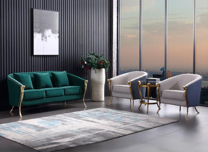 Luxury Sofa set 3+1+1 Seater Green Seat Furniture Living room Furniture Modern