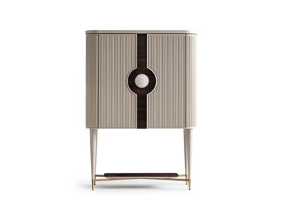 Bar Cabinet Wardrobe Wooden Cabinet Wood Bar Beige Drinks Design Bottles