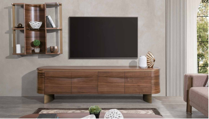 Designer Modern Furniture Wall Shelves TV Lowboard Wall Cabinet Hanging Wardrobe Wooden Furniture
