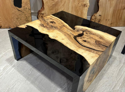 Coffee table Epoxy resin Coffee table Solid Tables Wood Side table Epoxy Table