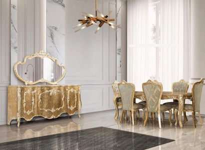 Sideboard Mirror Luxury Group Chest of drawers Suite Chests of drawers Wardrobe Sideboards Gold