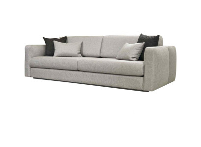 Couch Upholstered Sofa Three Seater Sofa 3 Seater Gray Fabric Fabric Sofa Design