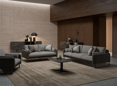 Gray Sofa set 4pcs Living room Armchair Furnishings Luxury Design Sofas new