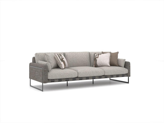 Gray Sofa set 4pcs Living room Armchair Furnishings Luxury Design Sofas new