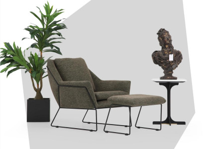 Modern Green Armchair Cocktail Chair Wing Chair Living room furniture Design