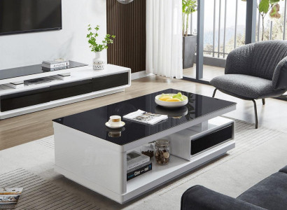 Luxury coffee table side table glass table modern furniture design