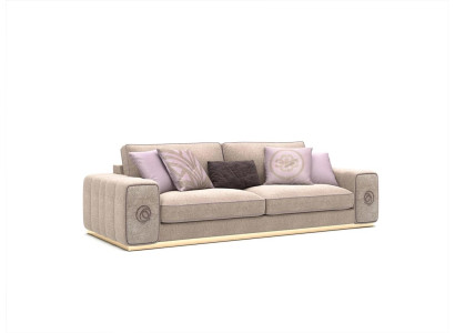 Beige Three Seater Sofa Couch Living room Upholstered furniture Furnishings new Furniture