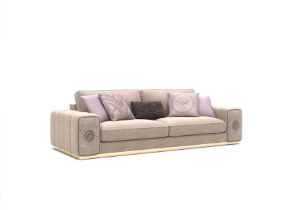 Beige Three Seater Sofa Couch Living room Upholstered furniture Furnishings new Furniture