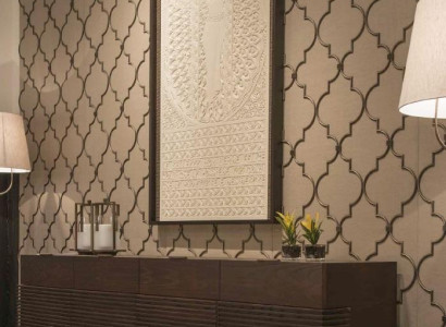 Wall covering design textile brass living room equipment new color beige