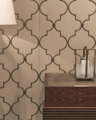 Wall covering design textile brass living room equipment new color beige