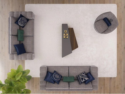 Sofa set Living room Complete 5-piece Sofas Couches Modern Armchair with Coffee table