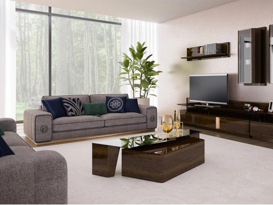 Sofa set Living room Complete 5-piece Sofas Couches Modern Armchair with Coffee table