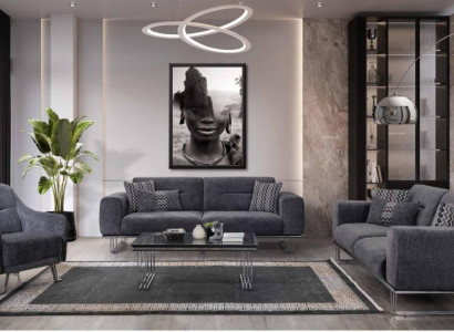Sofa set 3+3+1 Seater Living room Complete Sofas Set Modern Set Coffee table
