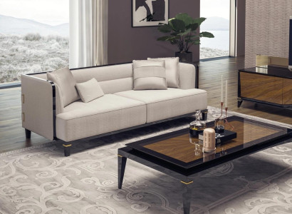 Living room Modern White Sofa Three Seater Couch Designer Upholstered furniture