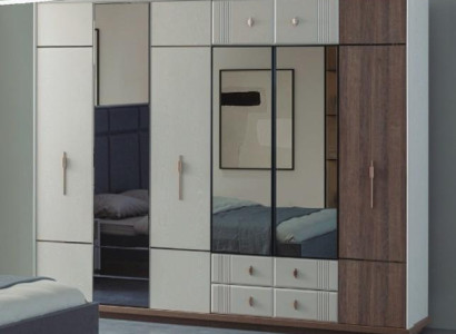 Large White Wardrobe Stylish Bedroom Wood Luxury Cabinets