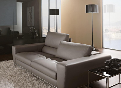 Leather Three Seater Luxury Sofa 3 Seat Sofas Seat Design Couch Furniture Gray Prianera