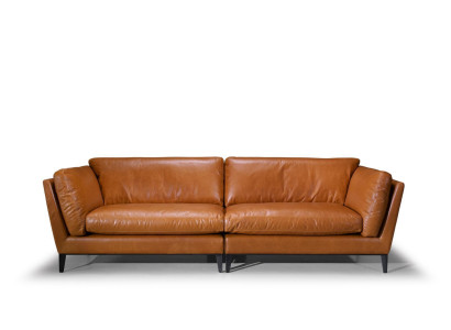 Sofa 3 Seater Brown Luxury Design Furniture Living room Furniture Leather Prianera Style new