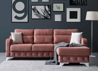 Luxurious Living room sofa Sofa L-shape Modern Comfortable in Pink Color new