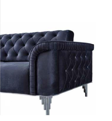 Modern two-seater textile sofa living room seating furniture comfortable wooden frame
