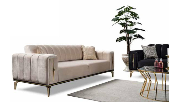 Soft upholstery luxury sofa 2-Seater Comfortable living room sofa in a modern style