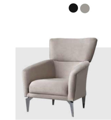 Comfortable upholstered armchair, luxury armchair, modern style, color black for living room