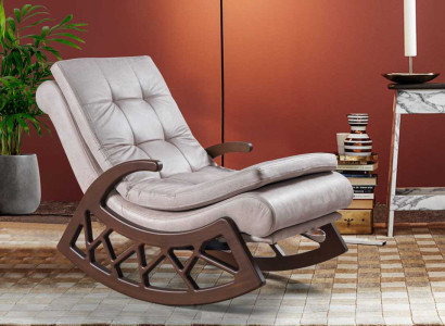 Modern Wood Rocking Chair Noble Living room Relax Furniture Wooden frame new