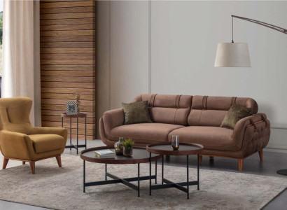 Stylish living room upholstered designer sofa set 3+1 set