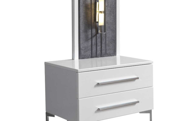 White Wood Bedside tables Designer exclusive r Bedside table Bedroom Furniture