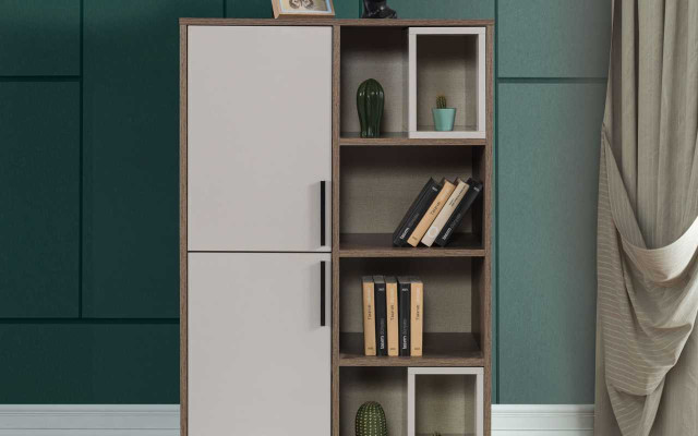 Modern White Bookshelf Childrens room Furniture Designer Wood Cabinets