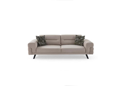 Light Beige 3-Seater Living room Three Seater Luxury Upholstery Couches