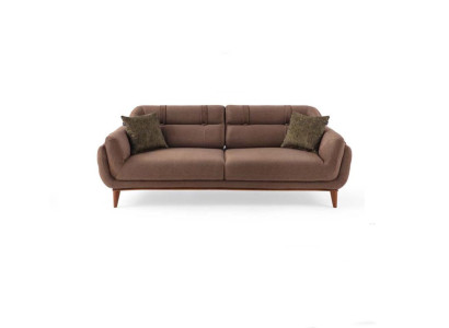 Brown Upholstery Three-Seater 3-Seater Living room Sofas exclusive Couch