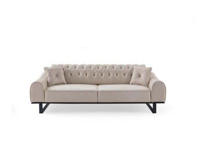 exclusive r Beige 3-Seater Living room Sofas Designer Luxury Couches new