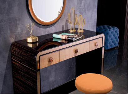 Dressing table Stool Complete Set Chest of drawers Bedroom 2pcs. Console