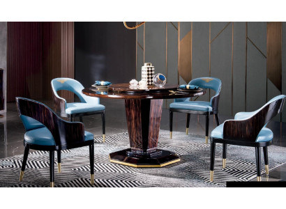 Design Wood Table Round Dining table Round Dining Tables 135cm luxury class