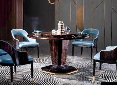 Design Wood Table Round Dining table Round Dining Tables 135cm luxury class