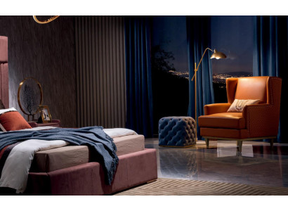 Wing Chair Armchair Television Design Upholstery Sofa Couch Leather Seater Designer Furniture