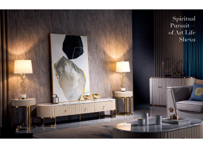 Chests of drawers Living room Designer High Gloss Chest of drawers Sideboard Side Low Board Wardrobe