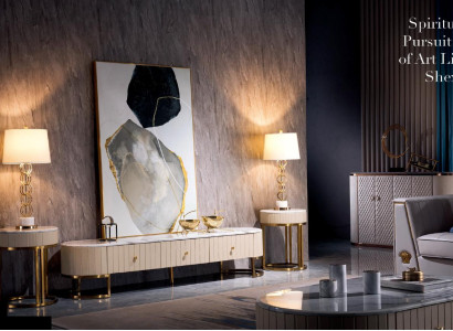 Chests of drawers Living room Designer High Gloss Chest of drawers Sideboard Side Low Board Wardrobe