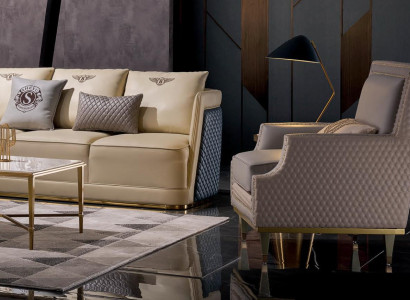 Armchair Design Couch Sofa Seater Leather Lounge Club Upholstery Luxury Ears