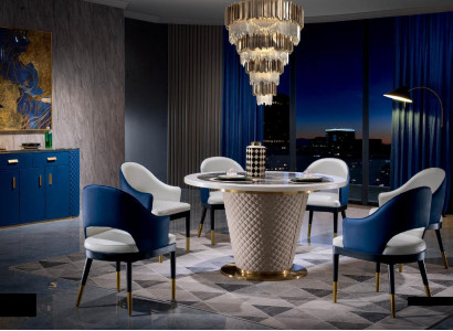 Round Dining Table Table 130cm Metal Round Conference Modern Tables