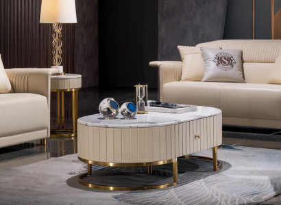 Set Coffee table Coffee table Designer Side table Living room table Tables