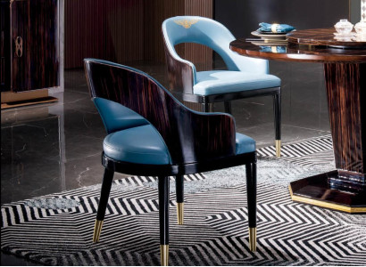 Chair Tron Armchair Set Dining room Designer Wood Modern Style Single Seater