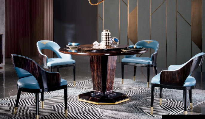 Dining Chair Room Set Seat Suite 4x Chairs Modern Upholstery Lehn Design