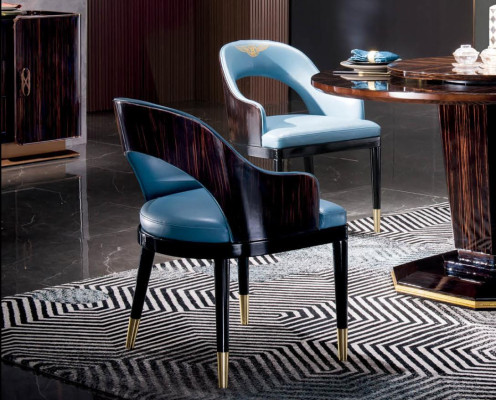 Dining Chair Room Set Seat Suite 4x Chairs Modern Upholstery Lehn Design
