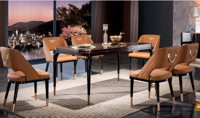 Dining table Table Group Dining room Living room Suite Wood Design new