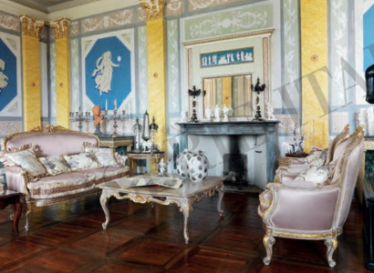Sofa Set 2+1+1 Sofas Suite Armchair Baroque Style Couch Group Italy Furniture new