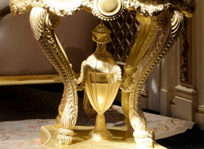 Coffee table Side table Wood Living room Table Furniture from Italy Vintage Gold