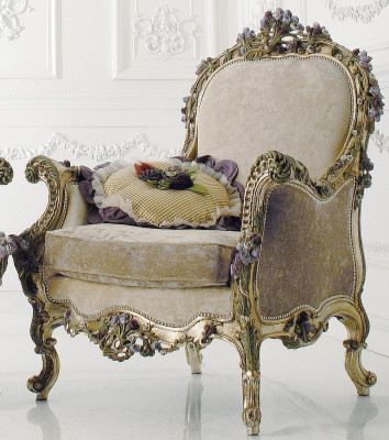 Armchair Library Reading Chair Wing Chair Sofa Upholstery Italian Furniture Luxury