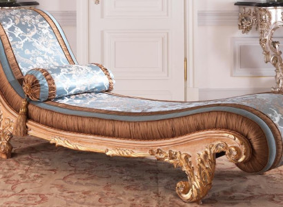 Art Deco Brown Comfort Luxury Loungers Relax Chaise Longue Italian Furniture