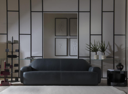 Sofa Living room Furniture Three Seater Sofas Italian Leather Couch Luxury Upholstery